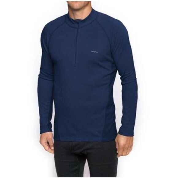 patagonia performance base layer capilene 1/4 zip jacket pullover men’s M blue - Picture 1 of 10
